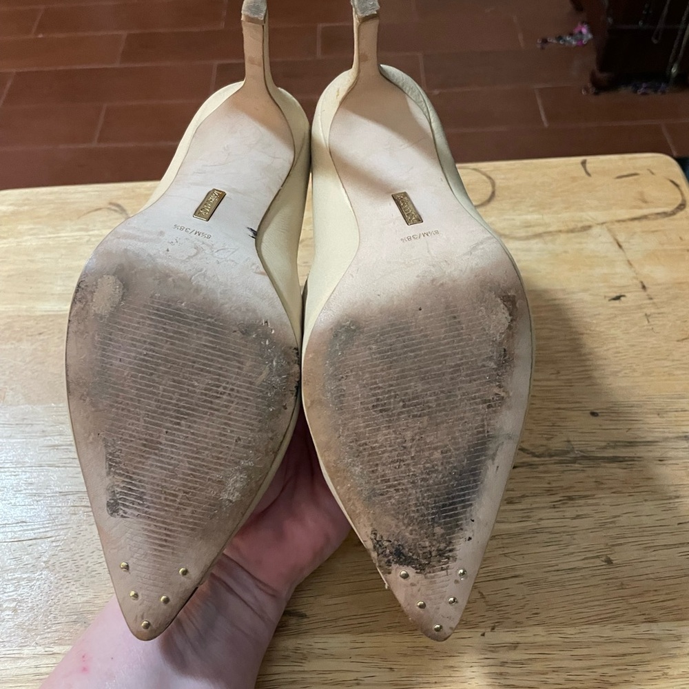 Louise et Cie Navy and Cream Heels - Picture 10 of 16